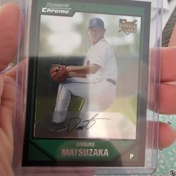 Boston Red Sox 07 Bowman Chrome Daisuke Matsuzaka Rookie Curt Schilling Jonathan Papelbon Baseball Cards 