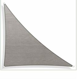 17 ft. x 12 ft. x 12 ft. Grey Triangle Sun Shade Sail Screen