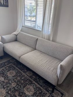 Light Gray Modern 3-Seat Sofa
