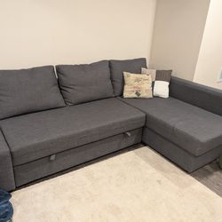 Couch - Easily Converts To Sleeper & Has Storage