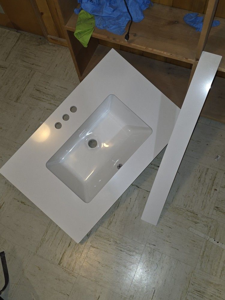 Brand New Bathroom Sink. It Has Never Been Installed.