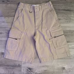 Beige Cargo Shorts