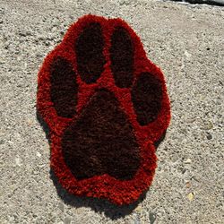 Tufted Dog Paw Coaster