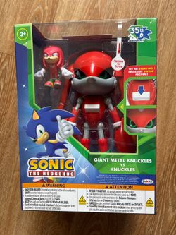 Jakks sonic giant metal knuckles vs knuckles electronic figure