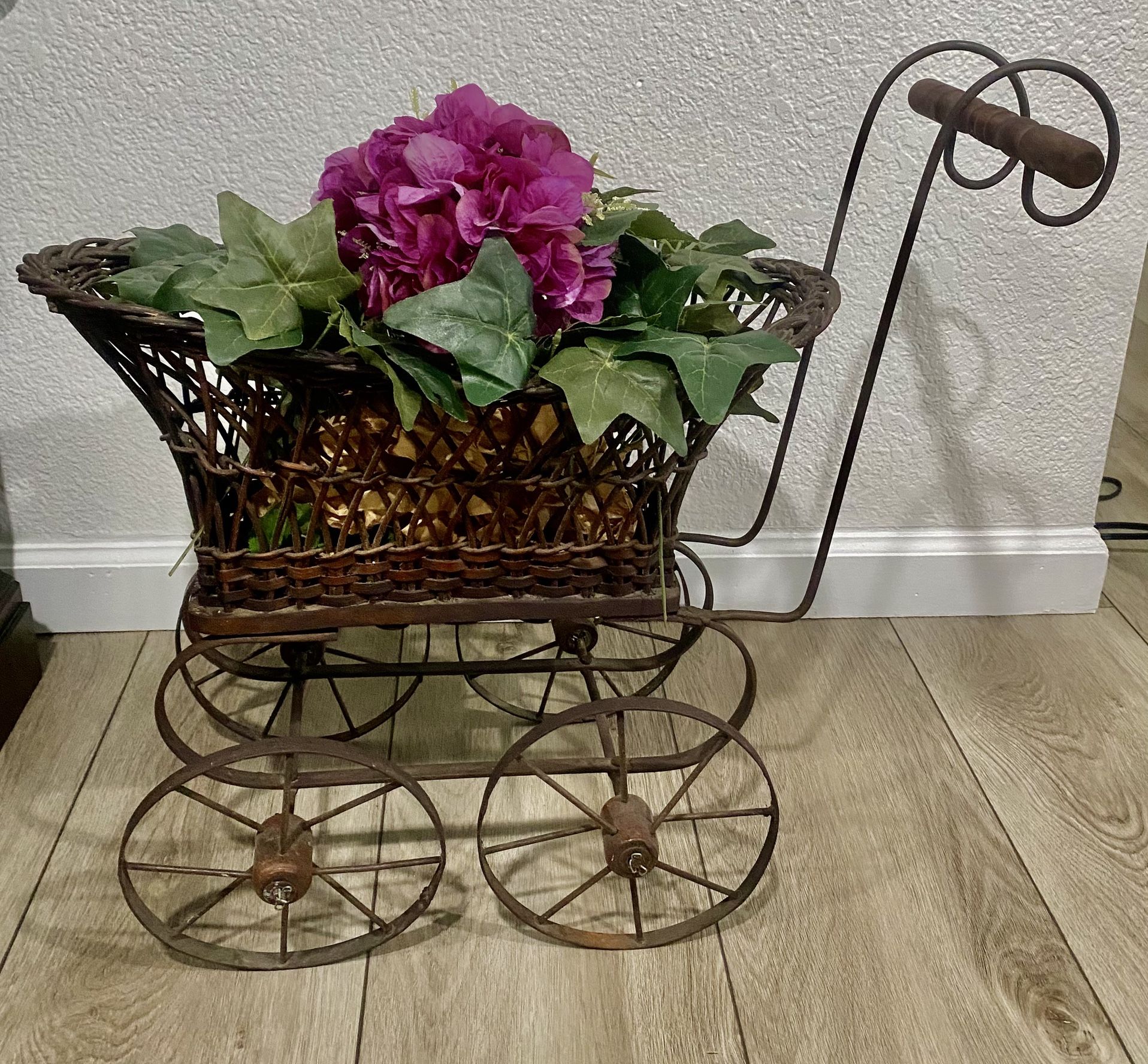 Antique Victorian Wicker  Stroller 