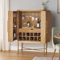 MODERN BAR CABINET WITH STORAGE