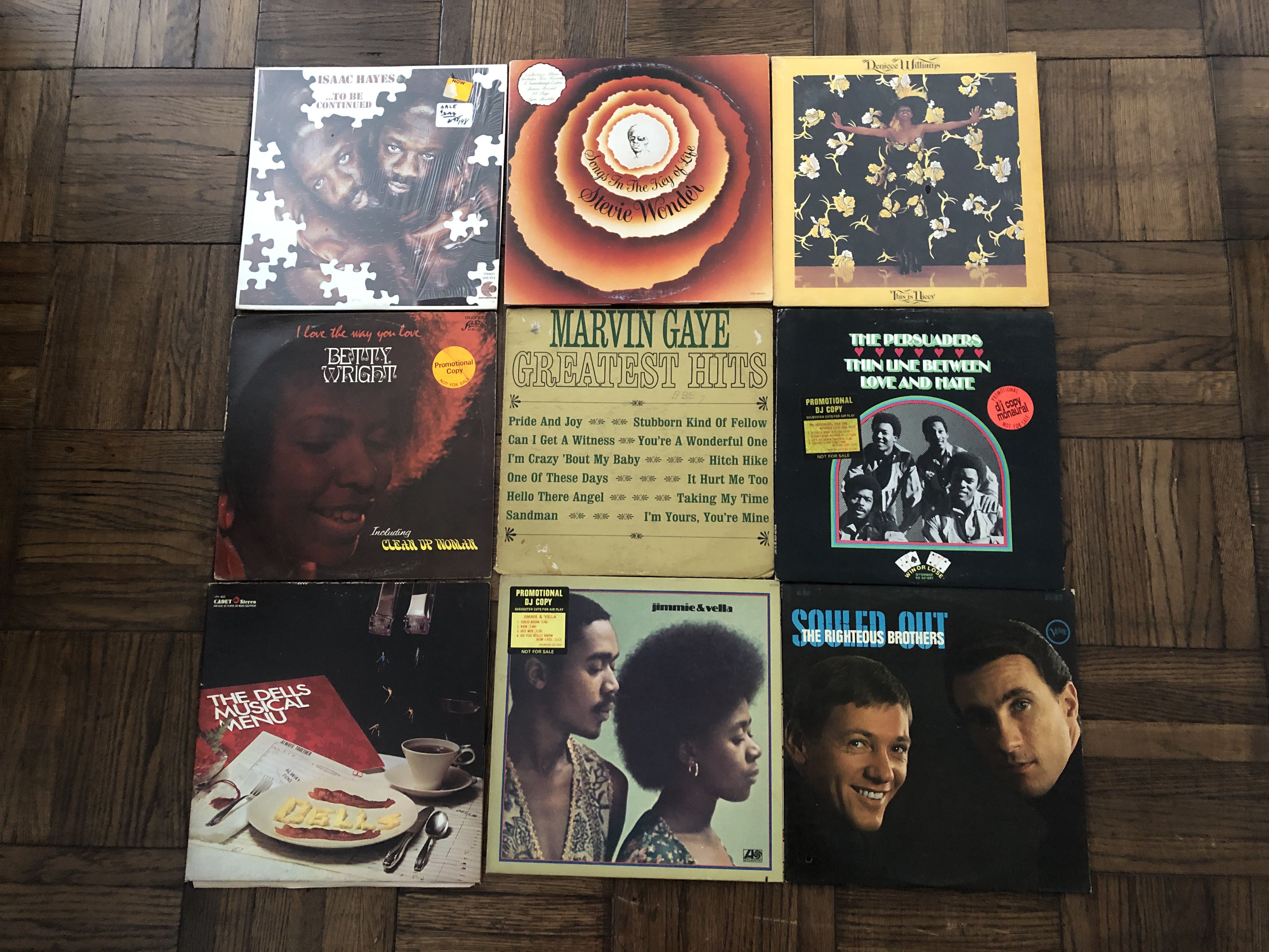 Rhythm & Blues Soul Motown Vinyl LP Albums Lot of 9 #2
