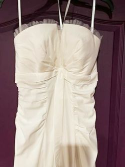 White Wedding dress size 12 XSCAPE By Joanna Chen