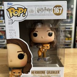 Hermione Granger w/ Crookshanks Funko Pop #167 Harry Potter Wizarding World Cats
