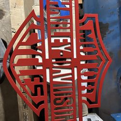 Harley Davison Steel Sign