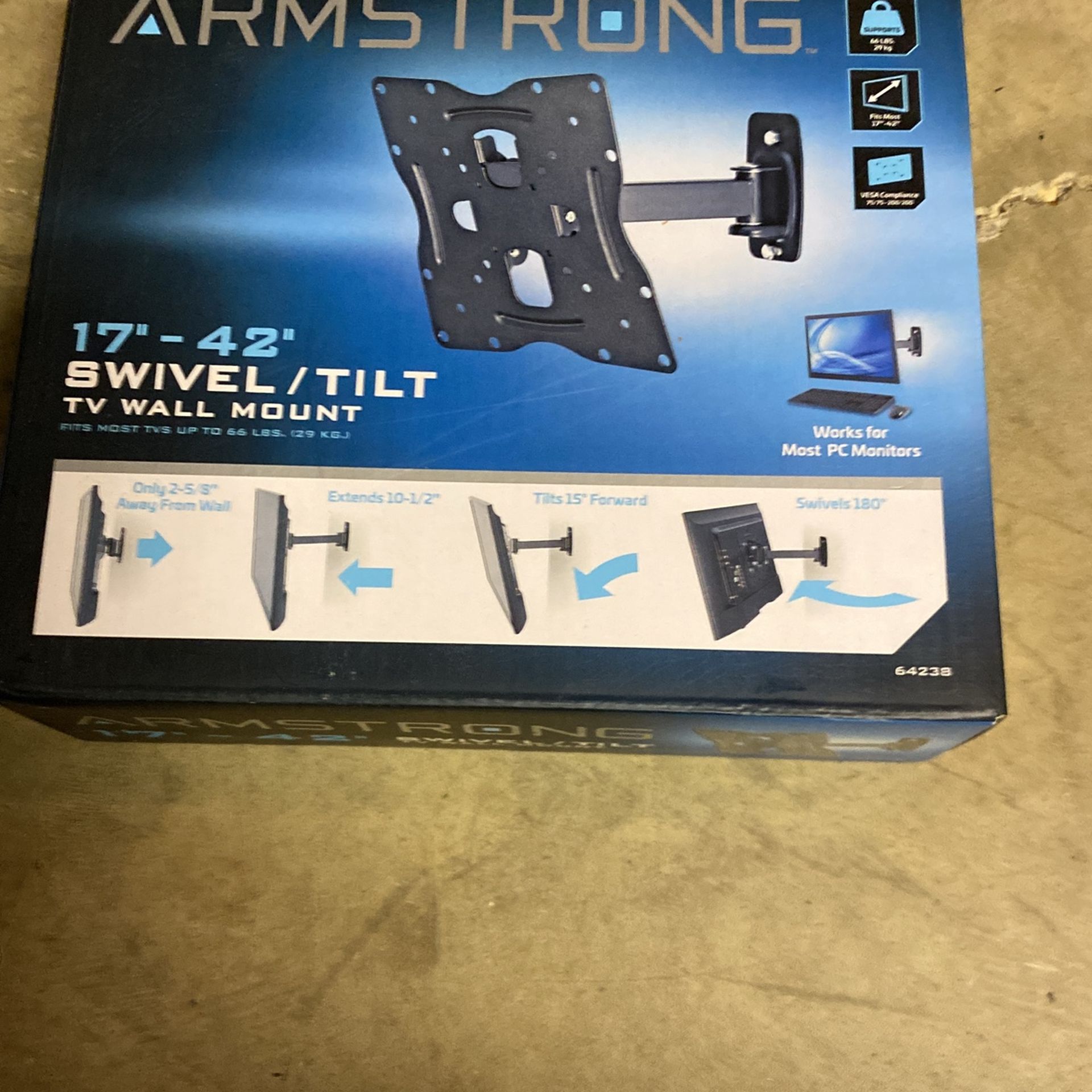 17”-42” Swivel/ Tilt Tv Wall Mount