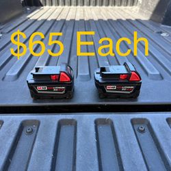 Milwaukee M18 18-Volt 4.0 Ah Lithium-Ion XC Extended Capacity Battery **$65 Each**
