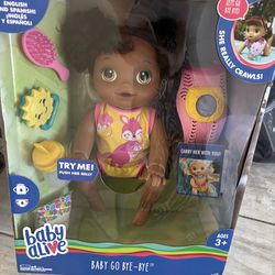 Baby Alive Baby Go Bye BYE - new