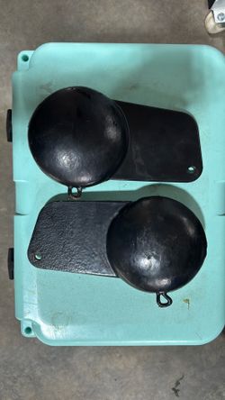 Pair of 2 Coated Pancake Downrigger Weight - 10 lbs.