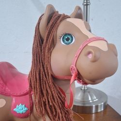 Vintage Cabbage Patch Kids Patch Crimp N Curl Pony Horse 12" Brown Beige For Large Dolls / 1992 Hasbro