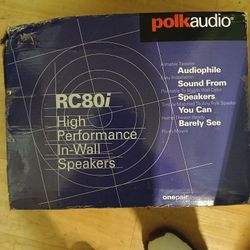 Polk Audio RC80i High Performance Wall Speakers