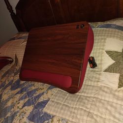 Lap Desk w/ USB Port-- Read,Write & Use iPad/Laptop In Bed/ Lounge Ch.
