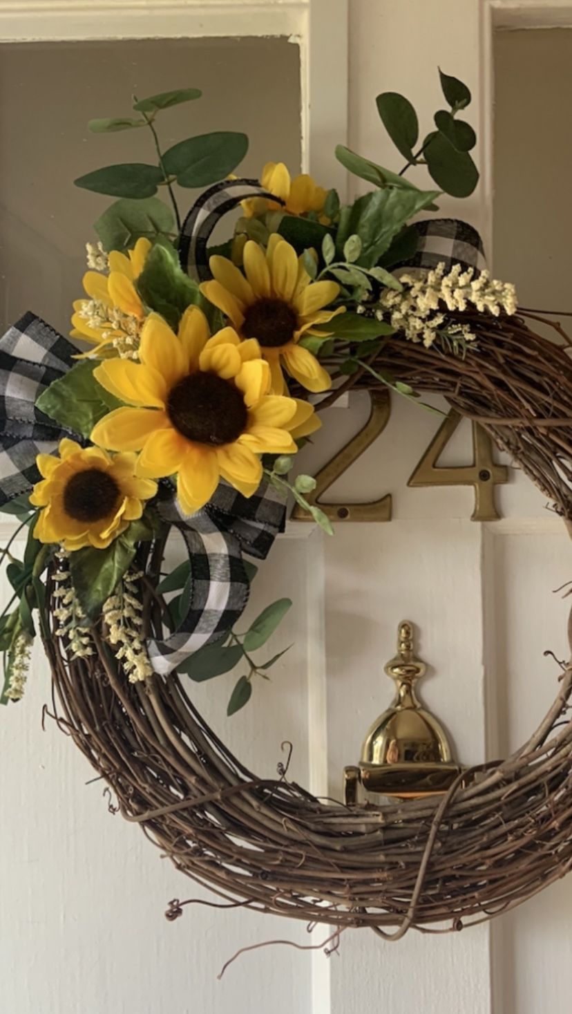 Country Sunflower Wreath 