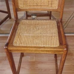 Rattan Chair, Set Of 3