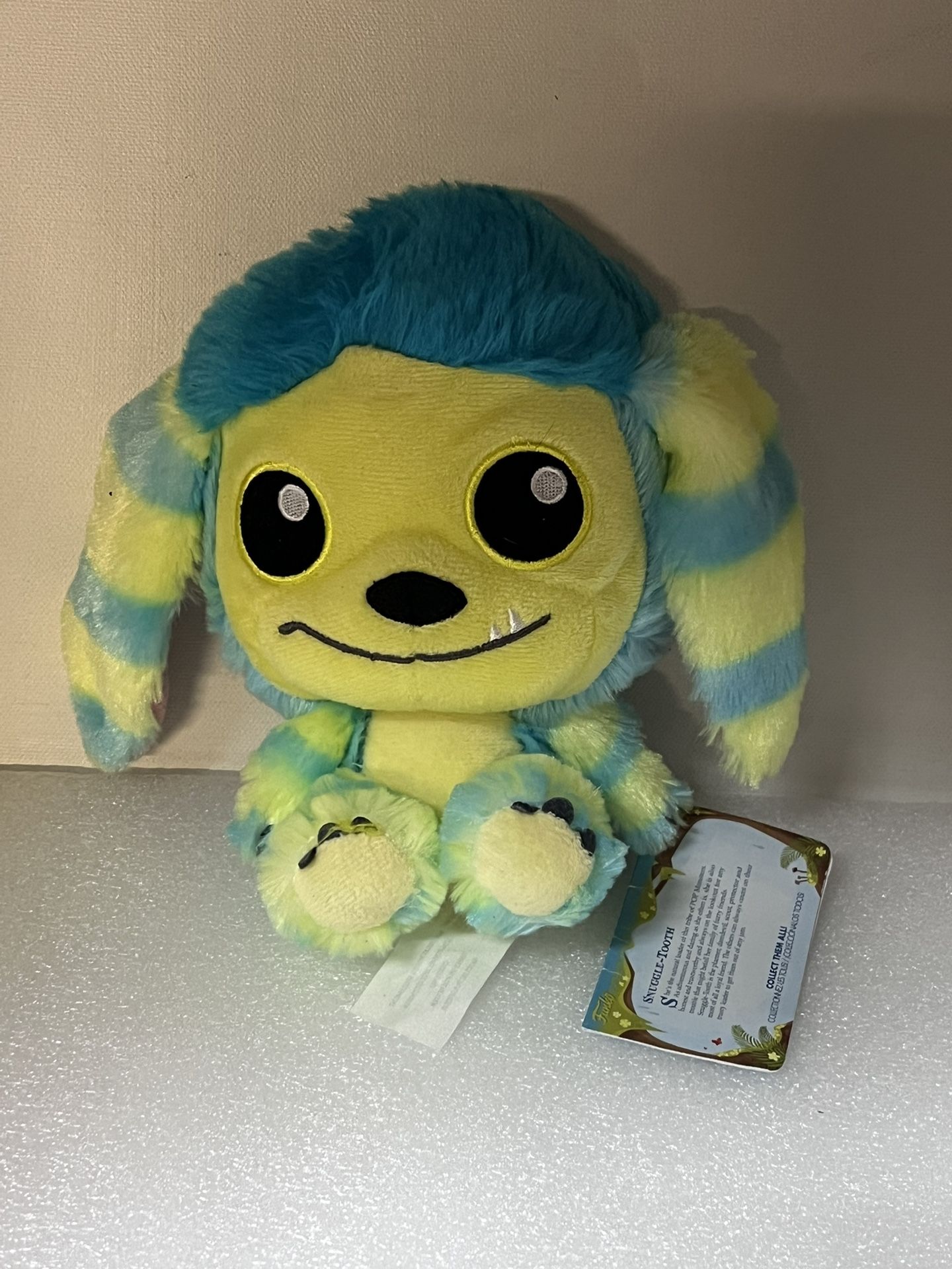 Tooth Spring FunKo Pop! 6" Plush Yellow Blue 2017 HTF