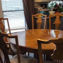 Vintage Rare Bent Kims dining Table And Chairs 