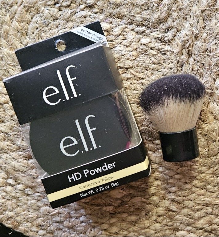 E.l.f. High Definition Powder Powder With Kabuki Brush 