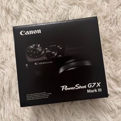 Canon G7 X Mark III - Brand New. 