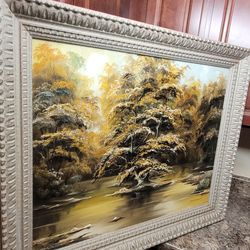 large signed painting 