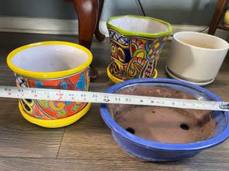 Ceramic glazed planters
