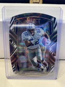 2020 Select NFL Football Emmit Smith Club Level Zebra Die Cut Prizm #210