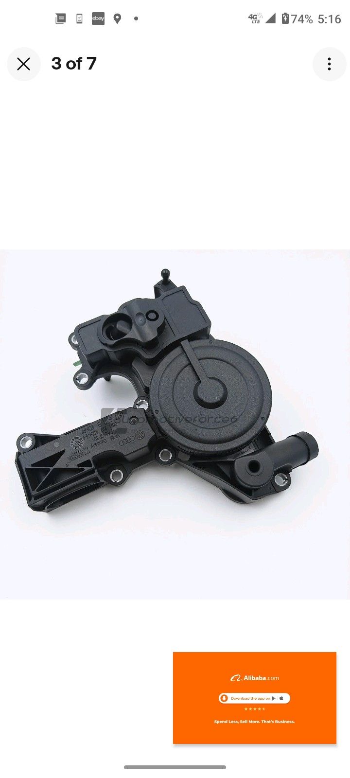 VW Audi Pcv Valve Oil Separator 