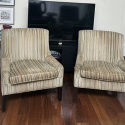 Two Candis Olson Custom Designed Chairs