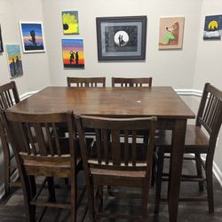 Hardwood Bar Top Table