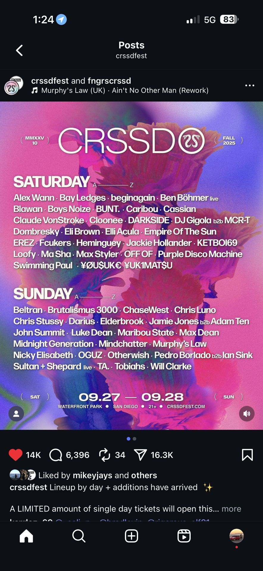 CRSSD Sunday Ticket Single