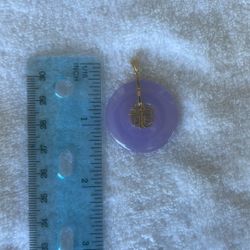 Lavender Jade Pendant.