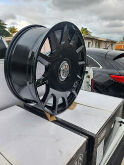 22 Rims With Floating Caps NEW 