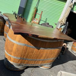 Teak Wood Hard Made Bar! Perfect For Catering! 