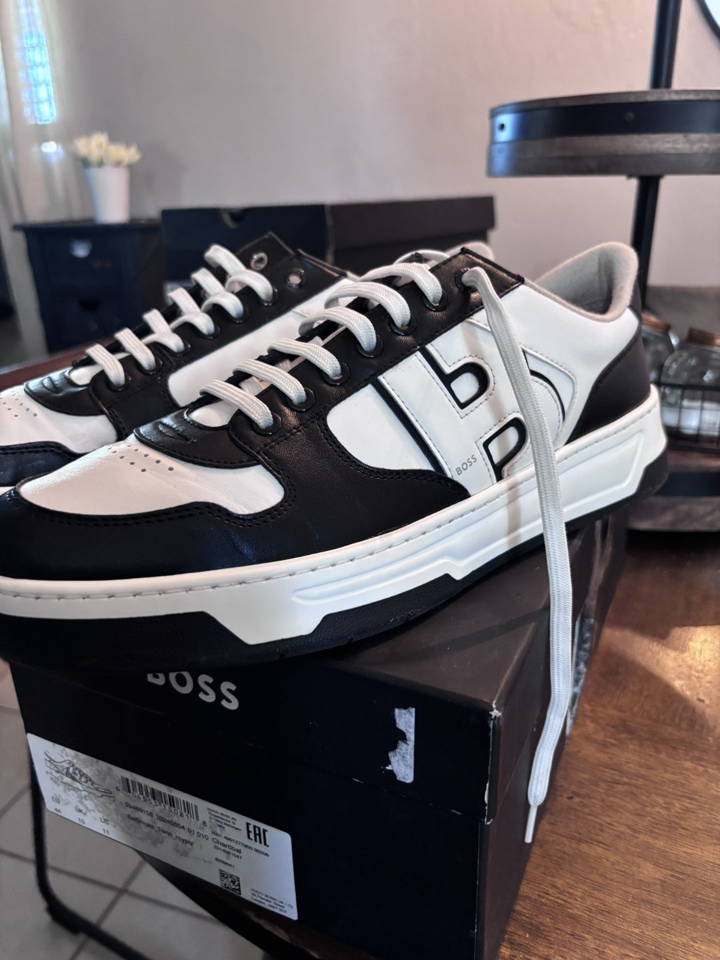 Boss Men’s Baltimore  Sneakers Black-White