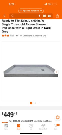 Transolid Right Hand Shower Base