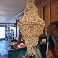 3 Feet Handmade Shell Lamp