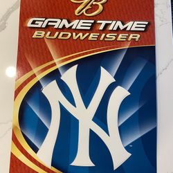 New York Yankees Budweiser Metal Sign 