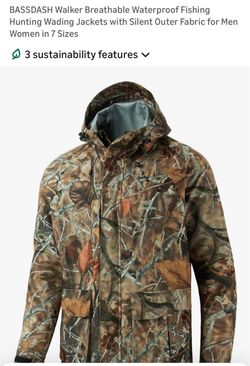 BASSDASH Walker Waterproof Hunting Wading Jacket