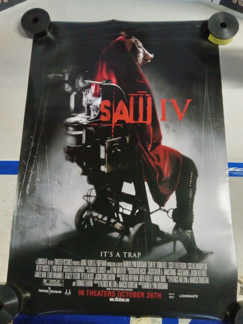 "Saw IV (4)" Original One-sheet Movie Poster 27x40 (2007) D/S Horror