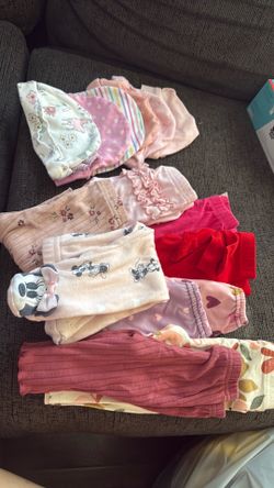 Baby girl pants and beanies