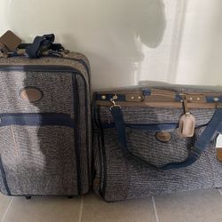 2 Pcs Hampshire Dress Garment And Carry On Luggage Set