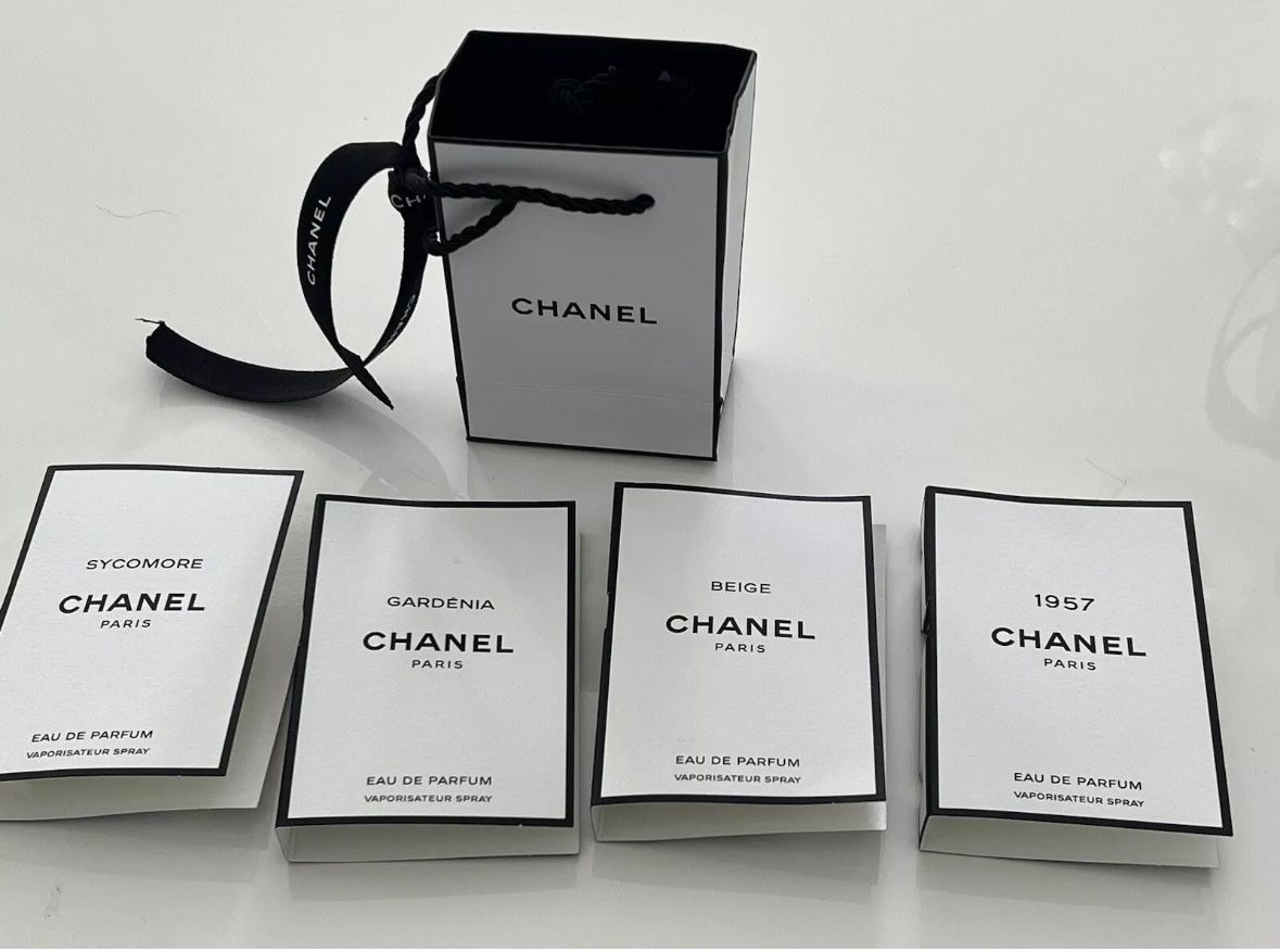 CHANEL GIFT BAG (4) SAMPLES/TRAVEL read) 6ml