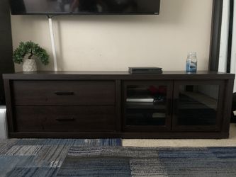 Brown wood dresser