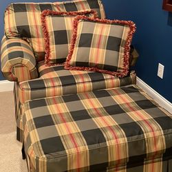 Custom Made Chair And Ottoman. Make Offer. 