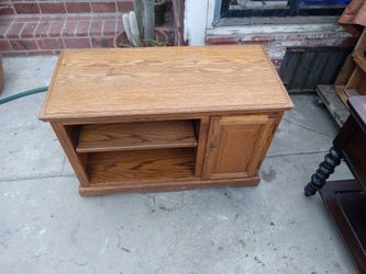 Solid Wood TV STAND/Utility Table Etc. with Wheels.