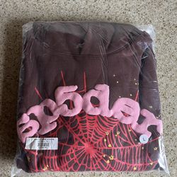 Spider Brown/pink Web Hoodie